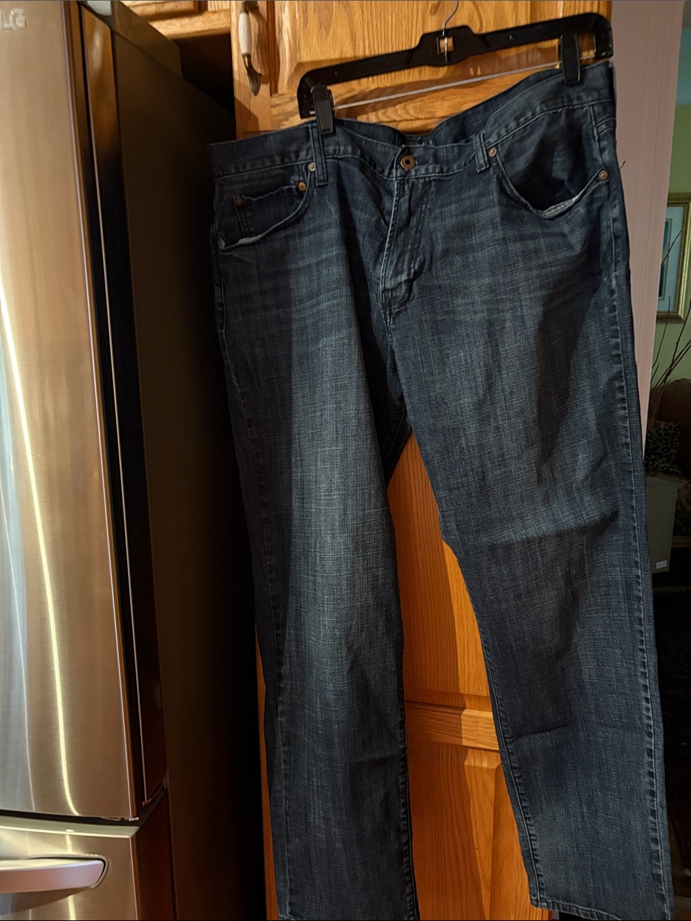 Lucky Brand Men's Dark Blue Straight Jeans